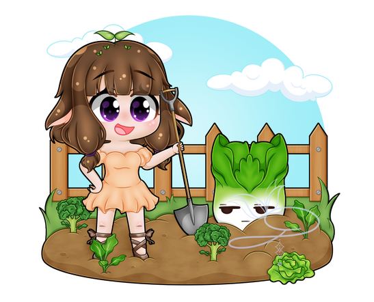 Full body art illustration